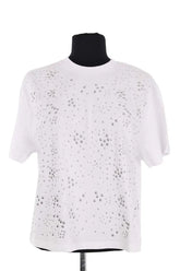 T-shirt Paco Rabanne Blanc en Coton, taille S - Seconde Main