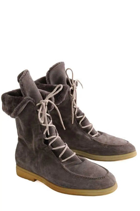 Bottes Loro Piana Gris en Daim