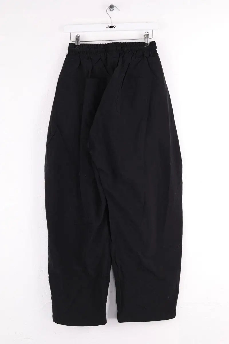Pantalon droit The Frankie Shop Belem drawstring pants Noir en Synthétique