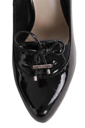 Talons Dior Noir en Cuir verni
