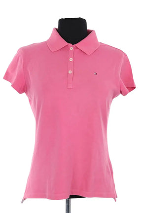 Polo Tommy Hilfiger Rose en Coton, taille M - Seconde Main