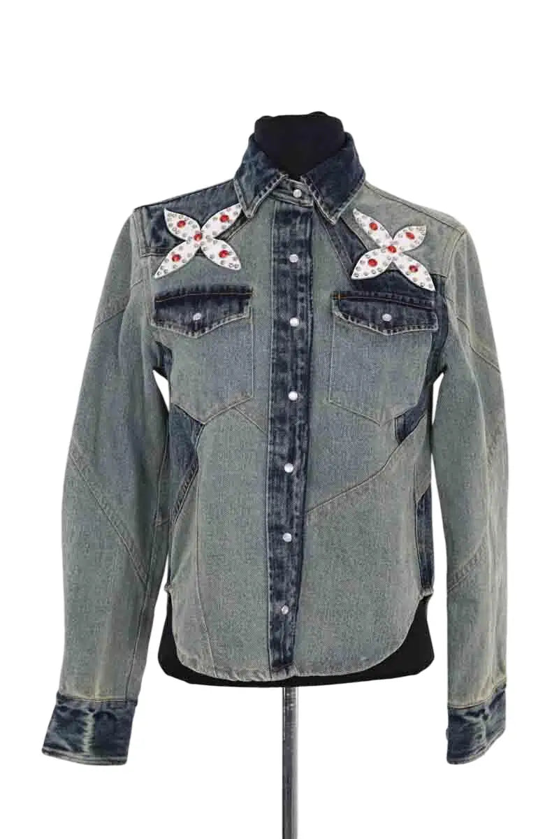 Chemise Laurence Bras Bleu en Coton, taille XS - Seconde Main