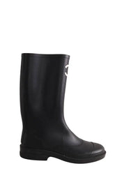 Bottes Chanel Noir en Caoutchouc, taille 40 - Seconde Main