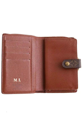 Portefeuille Louis Vuitton Marron en Cuir