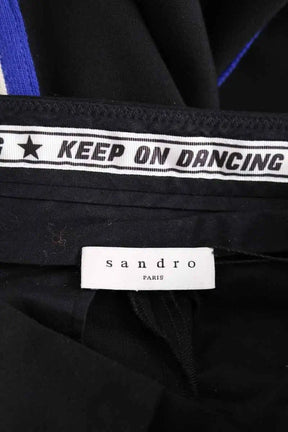 Pantalon court Sandro Noir en Synthétique
