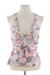 Top sans manche Maje Rose en Soie, taille M - Seconde Main