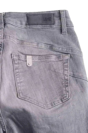 Jean slim Liu Jo Gris en Coton