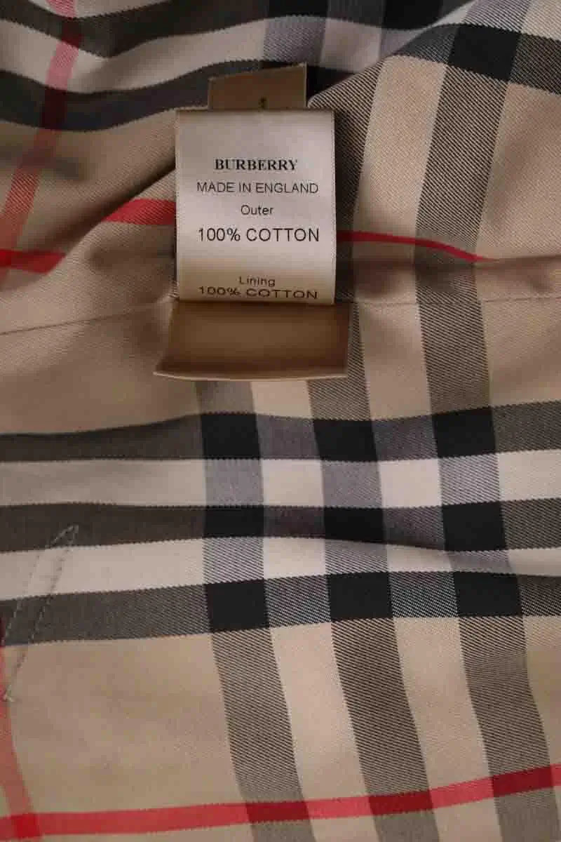Trench-coat Burberry Camel en Synthétique