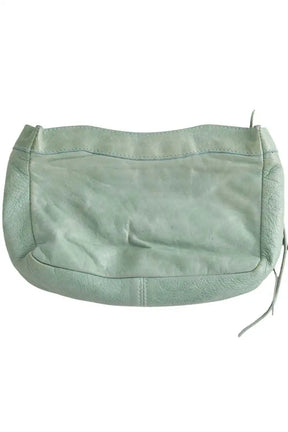 Pochette Balenciaga Le City Vert en Cuir