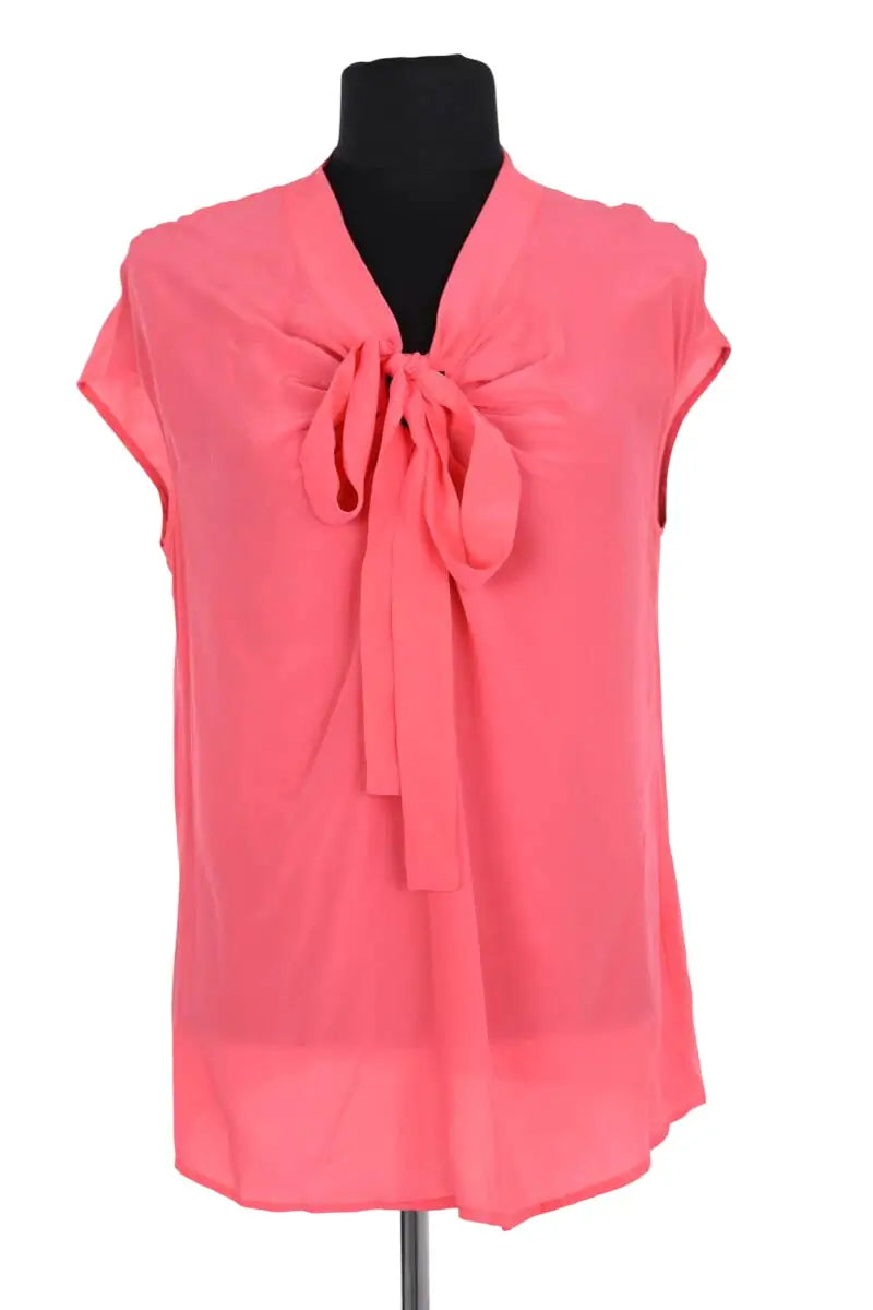 Chemise Tara Jarmon Rose en Soie, taille M - Seconde Main