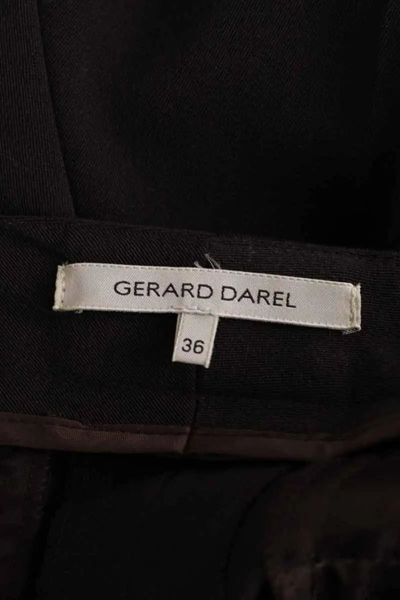 Pantalon Gerard Darel Marron en Synthétique