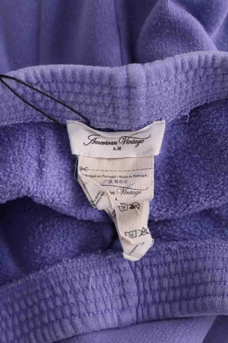 Pantalon de sport American Vintage Violet en Coton