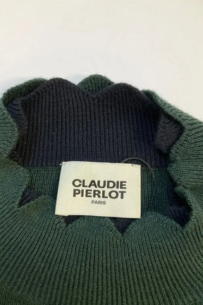 Pull Claudie Pierlot Vert en Coton