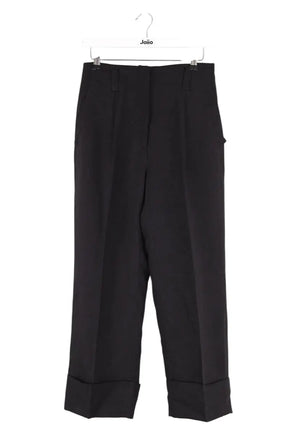 Pantalon large Sandro Noir en Viscose, taille S - Seconde Main
