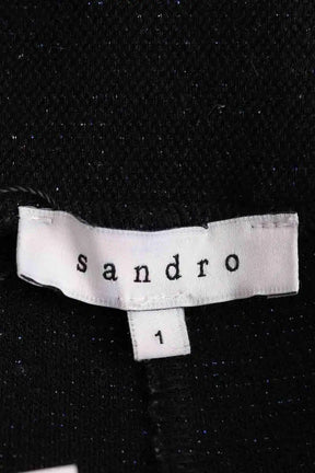 Legging Sandro Noir en Laine