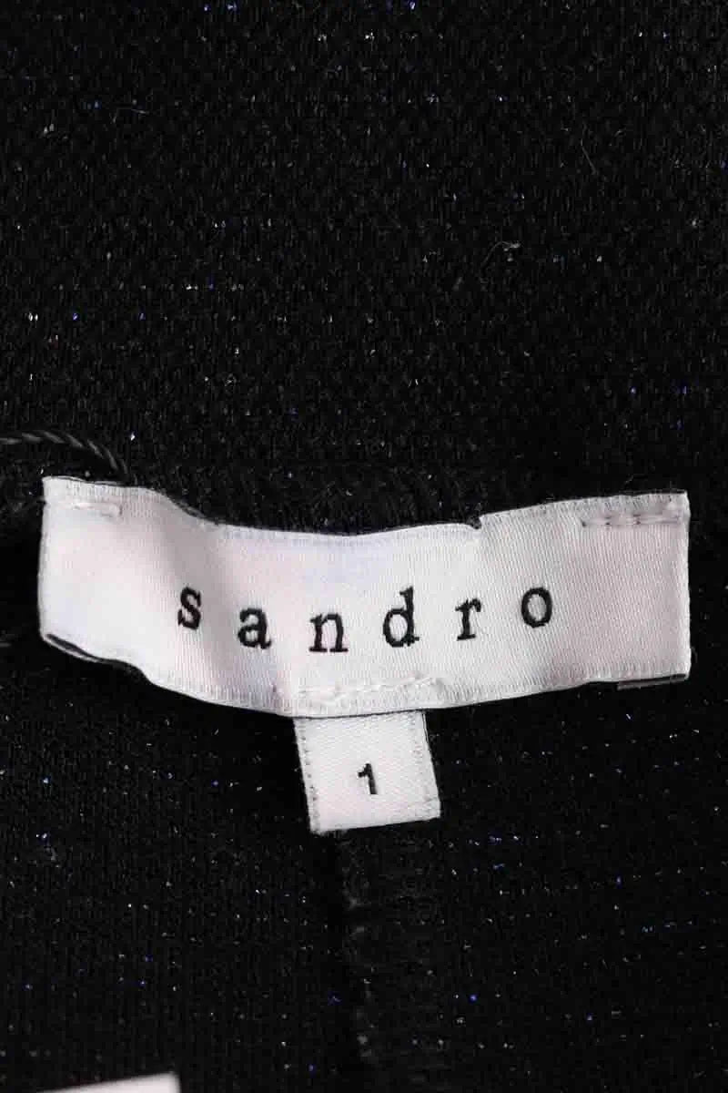 Legging Sandro Noir en Laine