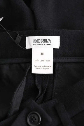 Pantalon droit Sonia Rykiel Noir en Laine