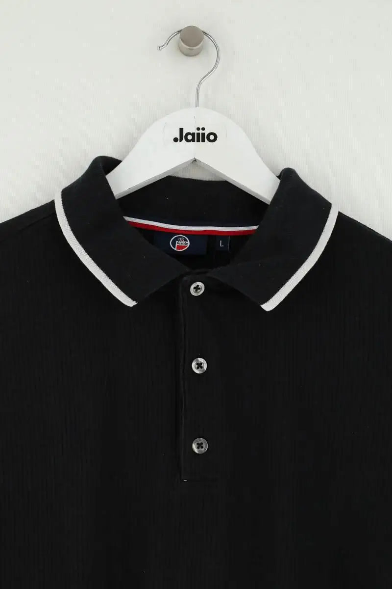 Polo Fusalp Noir en Coton