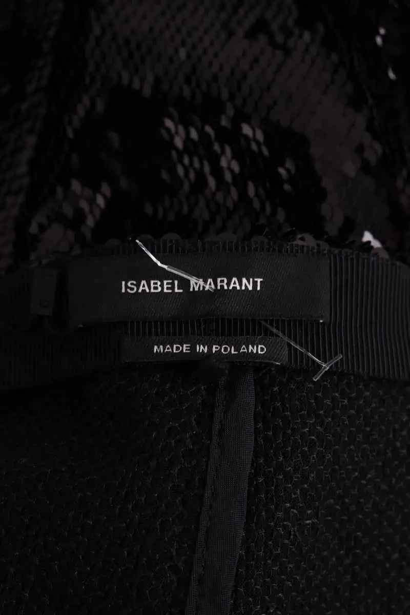 Pantalon Isabel Marant Noir en Synthétique