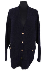 Cardigan Frame Marine en Synthétique, taille M - Seconde Main