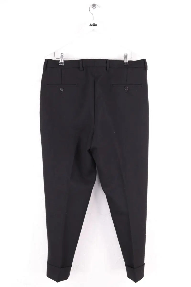 Pantalon droit Ami Noir en Synthétique