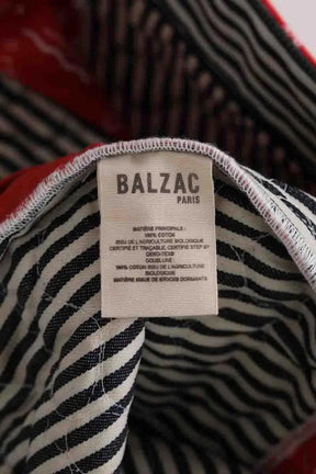 Mini short Balzac Rouge en Coton