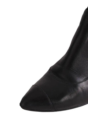 Boots Chanel Noir en Cuir