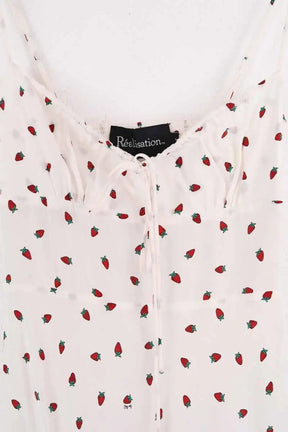 Robe Réalisation Blanc en Soie
