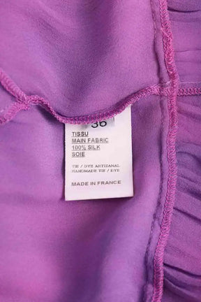 Robe Balmain Violet en Soie