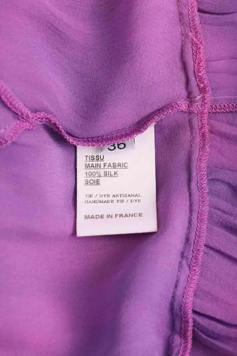 Robe Balmain Violet en Soie