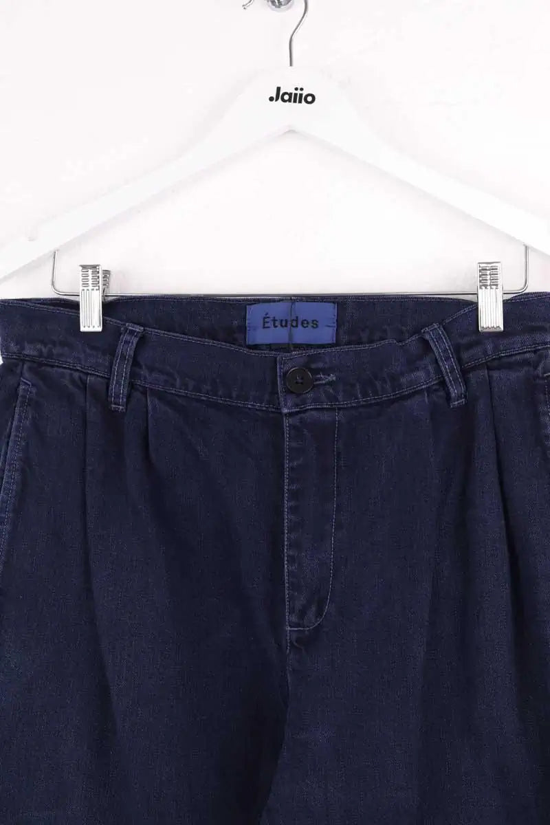 Jean droit Etudes Bleu en Coton