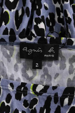 Robe Agnès B. Bleu en Viscose