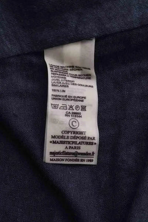Cardigan Majestic Filatures Bleu en Lin