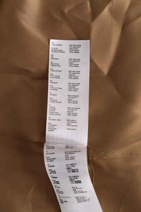Manteau Claudie Pierlot Camel en Laine