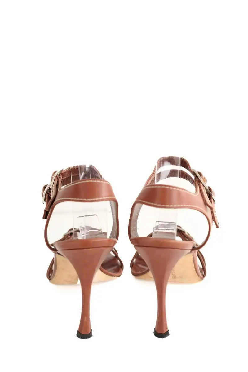 Talons Manolo Blahnik  Marron