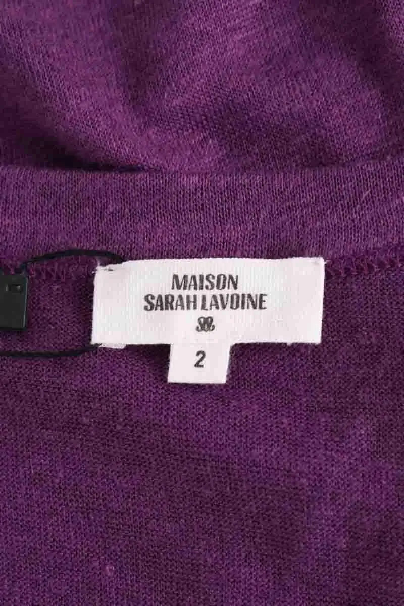 T-shirt Maison Sarah Lavoine Violet en Lin