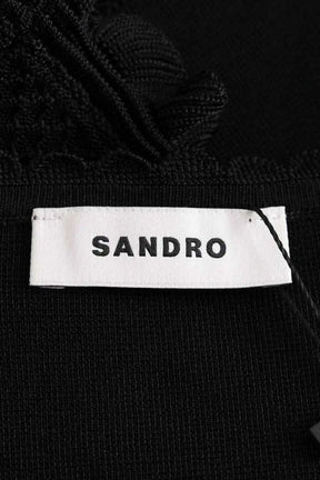 Top sans manche Sandro Noir en Viscose