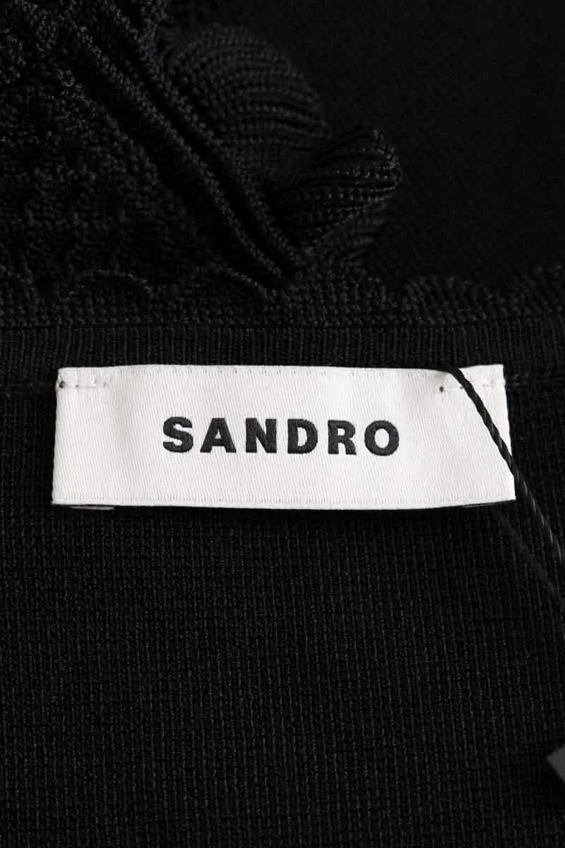 Top sans manche Sandro Noir en Viscose