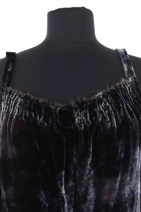 Top sans manche Raquel Allegra Vert en Velours