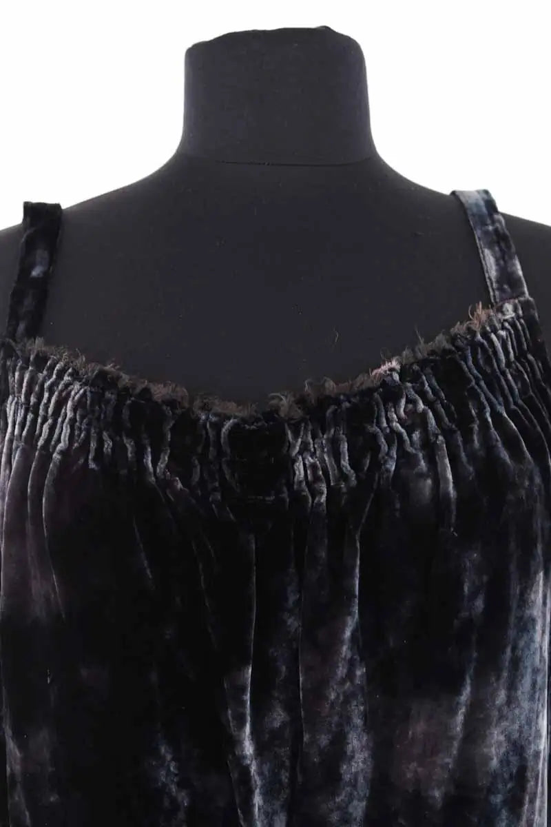 Top sans manche Raquel Allegra Vert en Velours
