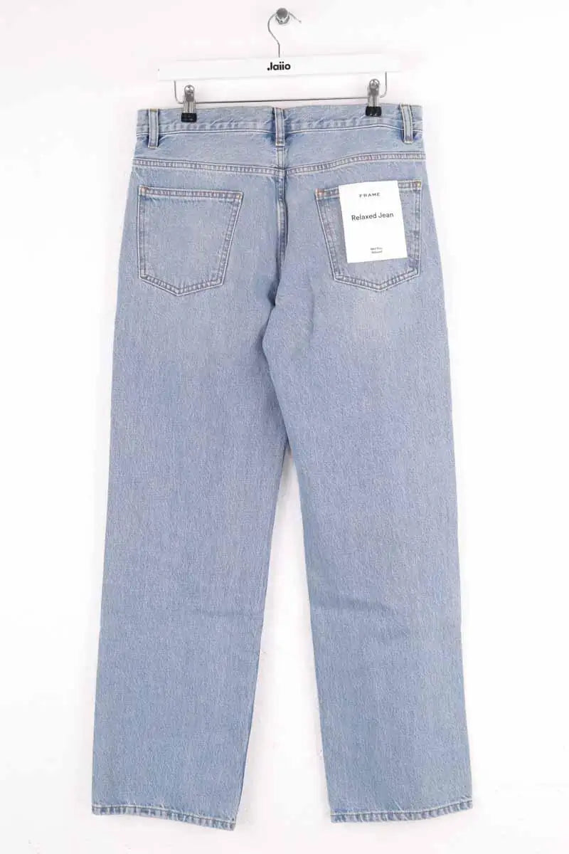 Jean Frame Relaxed jean Bleu en Coton