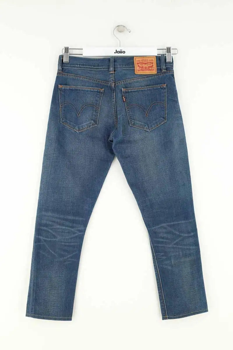 Jean slim Levi's Boyfriend slim fit Bleu en Coton