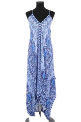 Robe Sandro Bleu en Viscose, taille S - Seconde Main