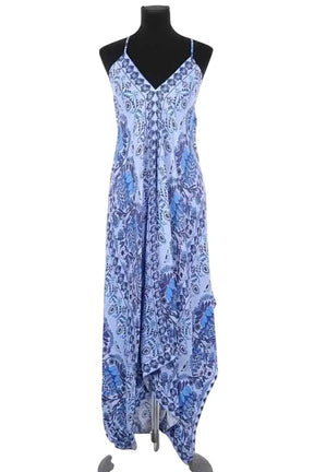 Robe Sandro Bleu en Viscose, taille S - Seconde Main