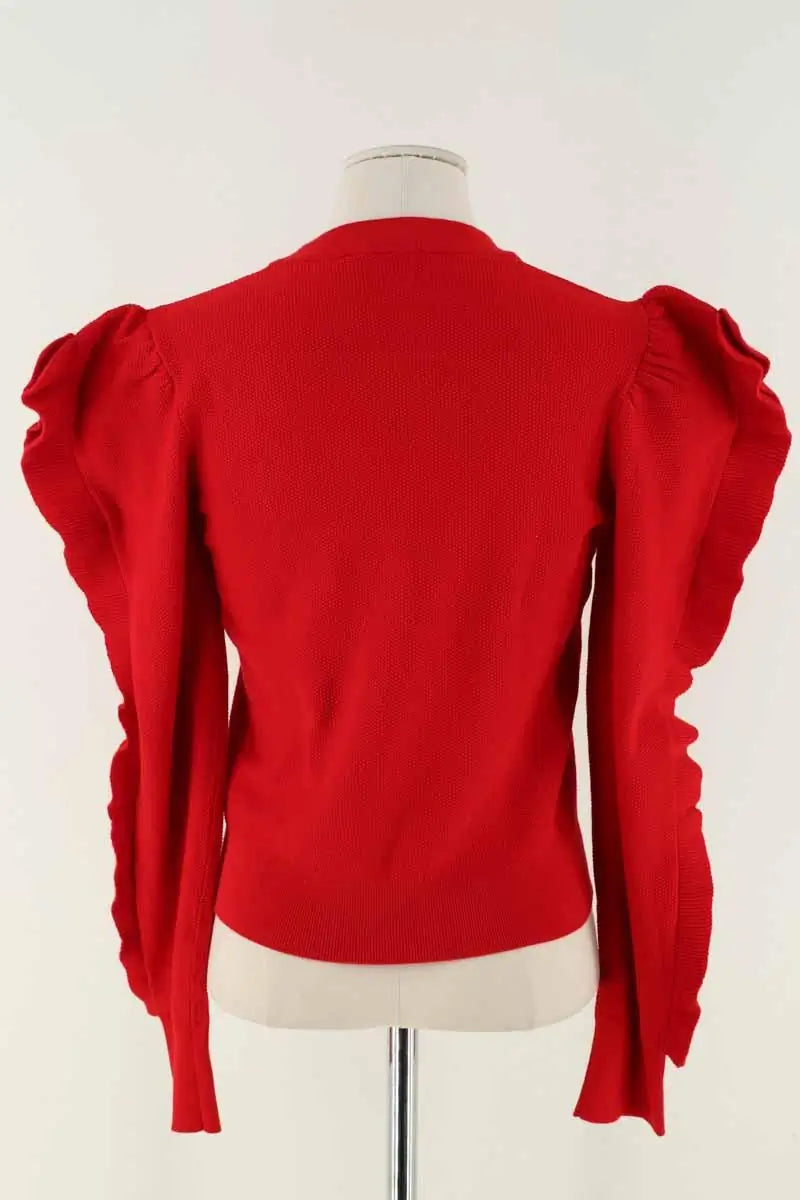 Pull Max Mara Rouge en Synthétique
