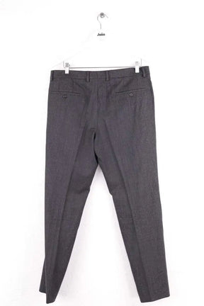 Pantalon droit Ami Anthracite en Laine