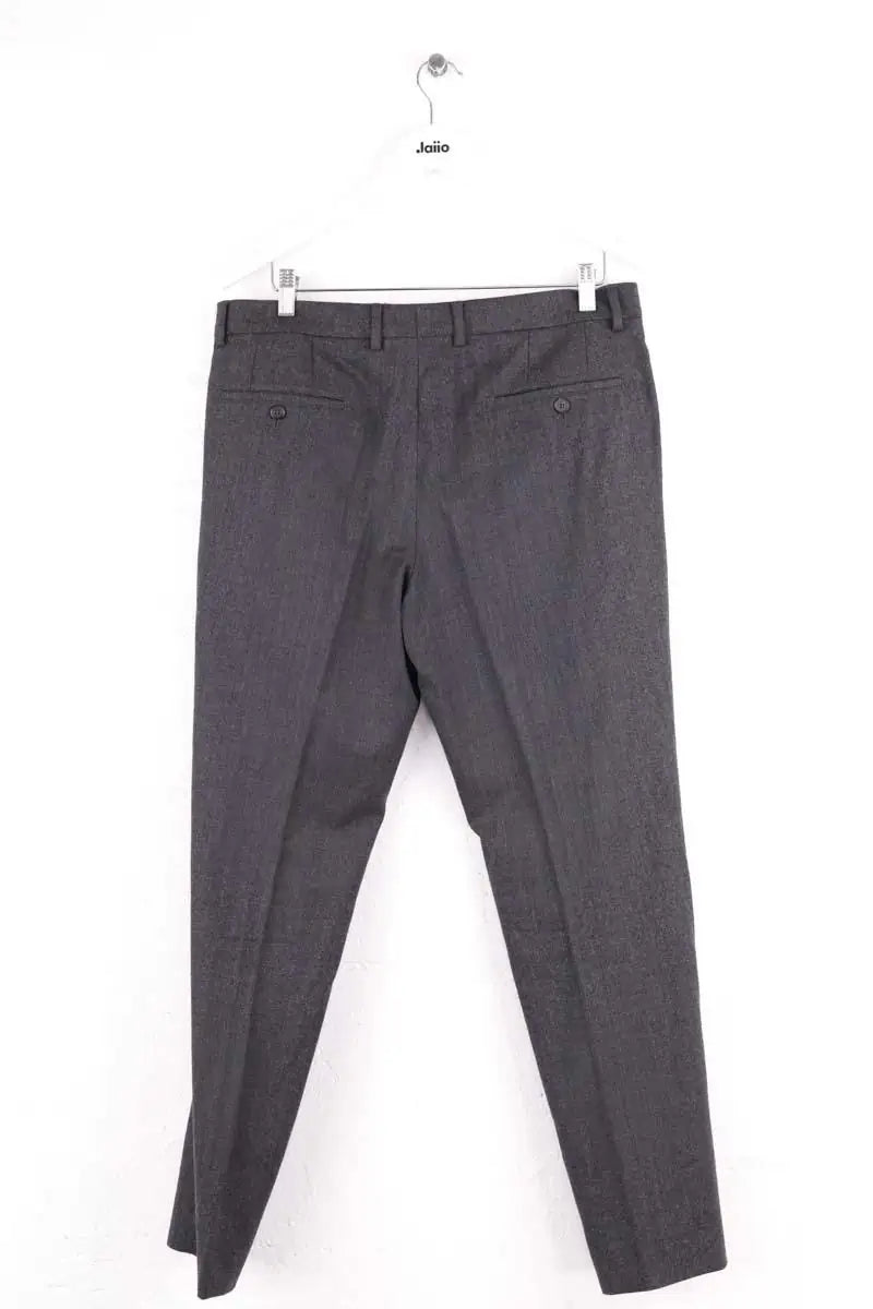 Pantalon droit Ami Anthracite en Laine
