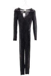 Combinaison Saint Laurent Noir en Coton, taille S - Seconde Main