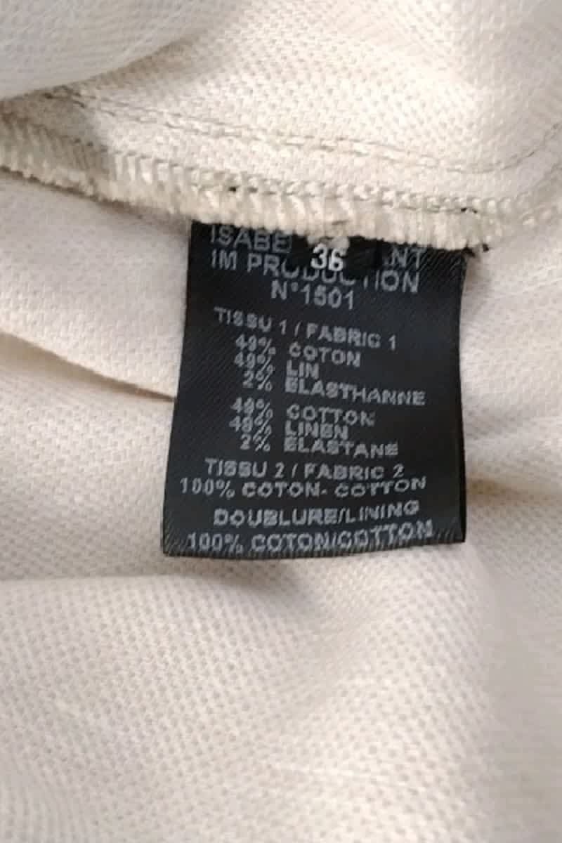 Pantalon droit Isabel Marant  Beige