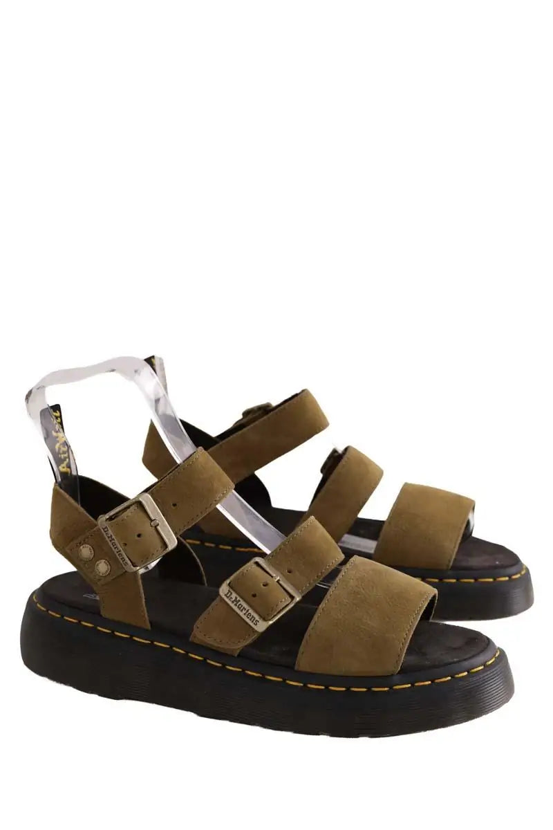 Mules Dr. Martens Kaki en Daim